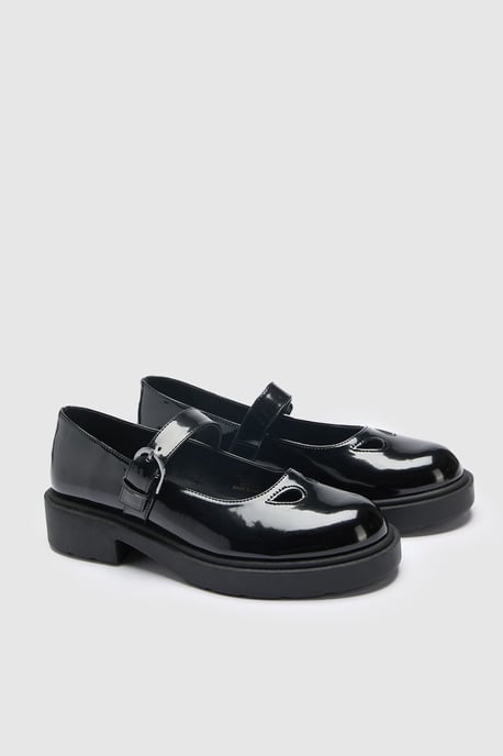 Cut Out Detail Chunky Mary Janes - Image 3