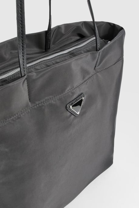 Nylon Basic Oversized Tote Bag - Image 4
