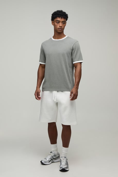 Regular Fit Vintage Wash Ringer T-Shirt - Image 4