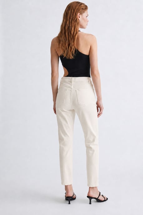 Women's High-waist Straight-leg Denim Trousers - Image 3