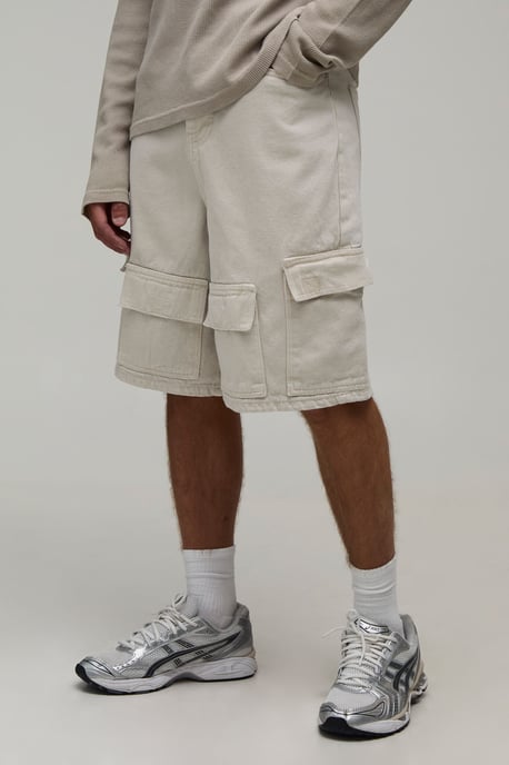 Parachute Cargo Denim Jorts - Image 1
