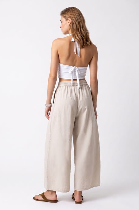 Wide-Leg Tencel Ankle-Length Trousers - Image 5