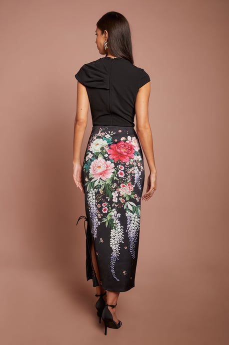 Printed Satin Skirt - Image 3