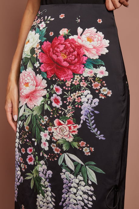 Printed Satin Skirt - Image 4