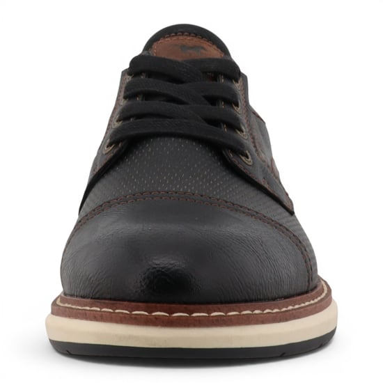 Mustang Men's Black Faux Leather Casual Outdoor Shoes - M0141002 - Image 5
