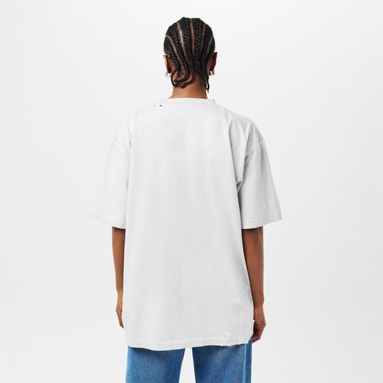 Women's Balenciaga T-Shirt in Dirty White - Image 4
