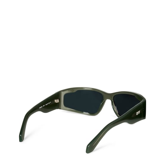 Accessories Off White Kimball Rectangle Full Rim Sunglasses in 5707 Olive - Image 2