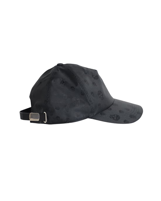 Alexander McQueen Skull-Print Baseball Cap in Black Polyester - Image 2