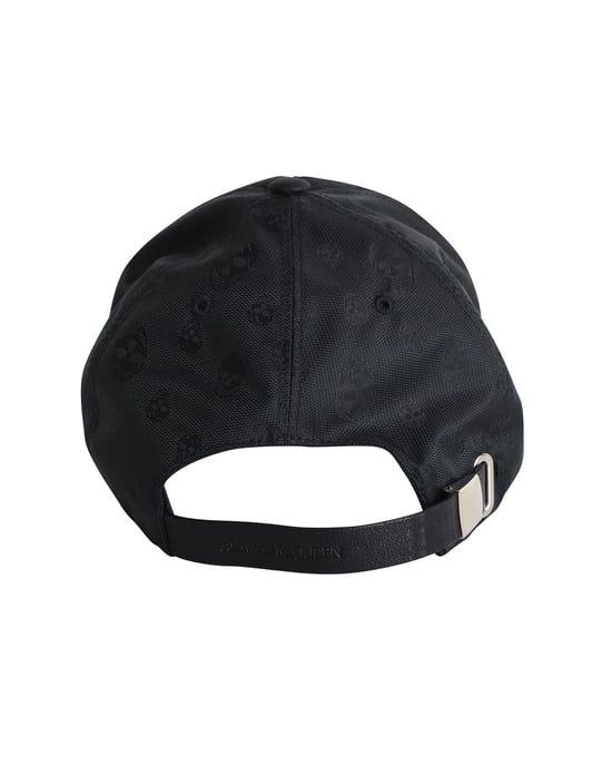 Alexander McQueen Skull-Print Baseball Cap in Black Polyester - Image 3