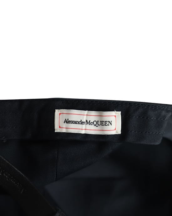 Alexander McQueen Skull-Print Baseball Cap in Black Polyester - Image 6