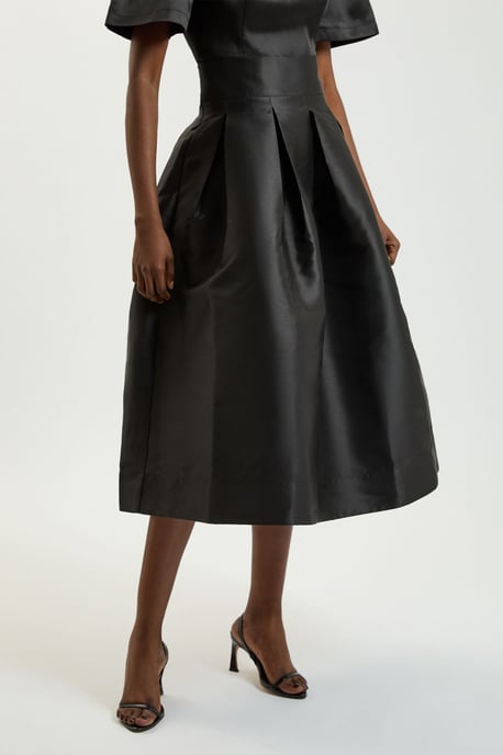 Petite Twill Woven Prom Maxi Skirt - Image 2