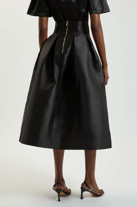 Petite Twill Woven Prom Maxi Skirt - Image 3