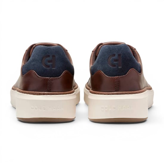 Cole Haan Men's GrandPro Luxe Mile Trainer Brown Leather Sneakers - C45103 - Image 5