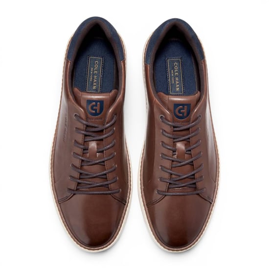Cole Haan Men's GrandPro Luxe Mile Trainer Brown Leather Sneakers - C45103 - Image 6