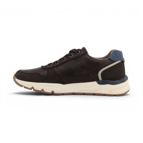 Mustang heren bruine nepleren sneakers - M0051001 - Image 3