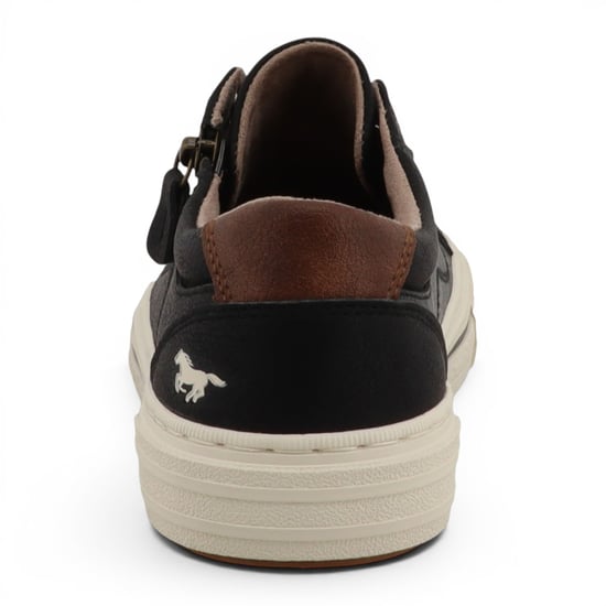 Mustang Dames Zwarte Nep Leren Sneaker Sneaker Casual Schoenen - M0112011 - Image 6