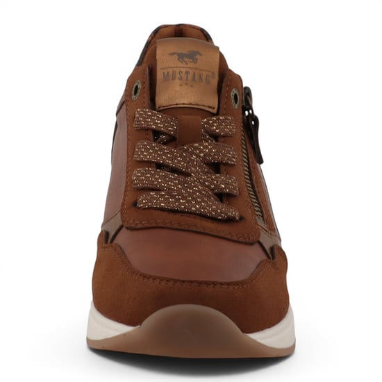 Mustang Damer Tan Cream Platform Sneaker Trainer Casual Skor - M0872002 - Image 5