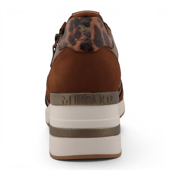 Mustang Damer Tan Cream Platform Sneaker Trainer Casual Skor - M0872002 - Image 6