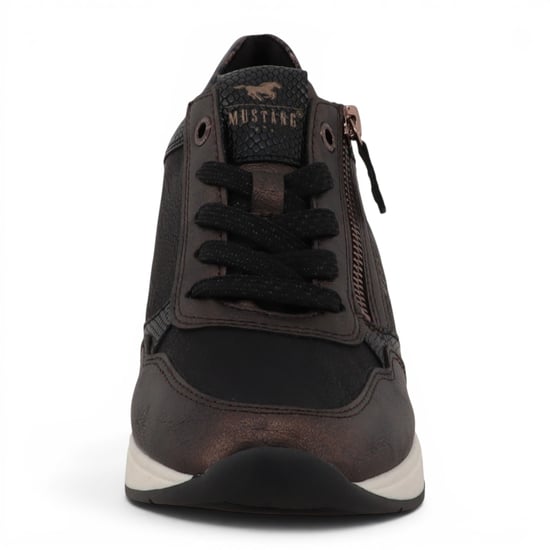 Mustang Dames Zwarte Platform Sneaker Trainer Casual Schoenen - M0872003 - Image 5