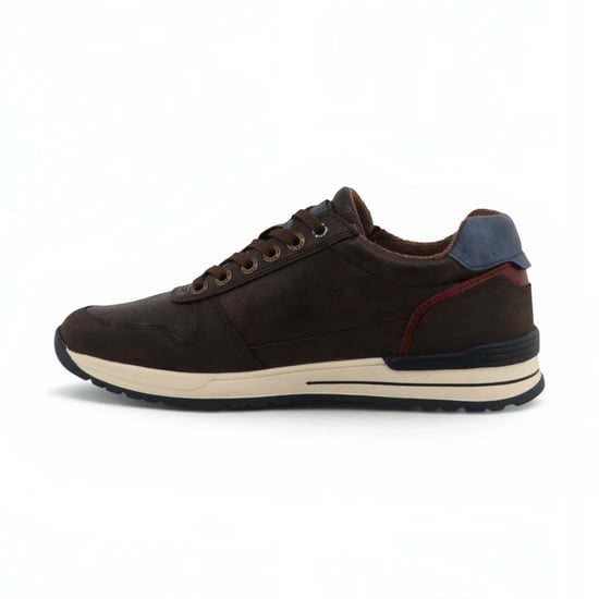 Mustang Bruine Nepleren Sneaker Schoenen voor Heren - M0281006 - Image 3