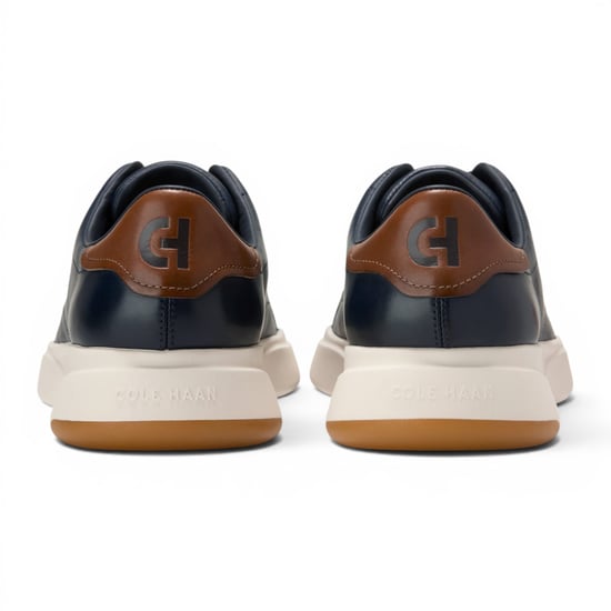 Cole Haan Men's GrandPro Luxe Mile Trainer Blue Leather Sneakers - C42754 - Image 5