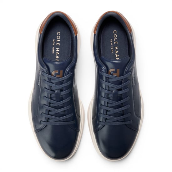 Cole Haan Men's GrandPro Luxe Mile Trainer Blue Leather Sneakers - C42754 - Image 6