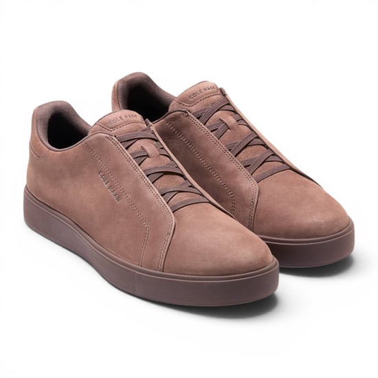 Cole Haan Men's GrandPro Luxe Mile Trainer Brown Nubuck Sneakers - C44437 - Image 3