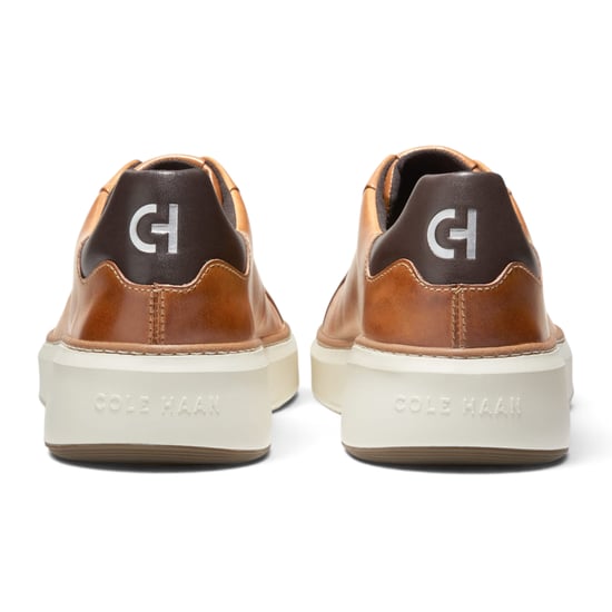 Cole Haan herrarnas GrandPro Luxe Mile Trainer Tan lädersneakers - C34229 - Image 5
