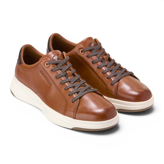 Cole Haan Men's GrandPro Luxe Mile Trainer Brown Leather Sneakers - C42753 - Image 3