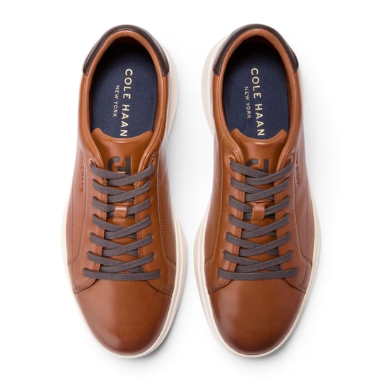 Cole Haan Men's GrandPro Luxe Mile Trainer Brown Leather Sneakers - C42753 - Image 6