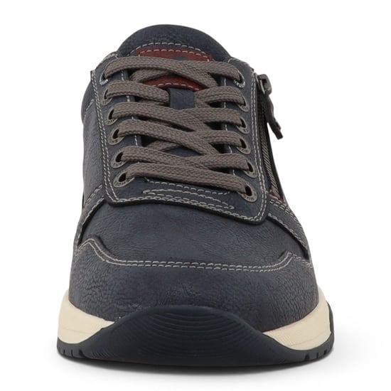 Mustang heren Navy nep leren sneaker sneakers schoenen - M0281006 - Image 5