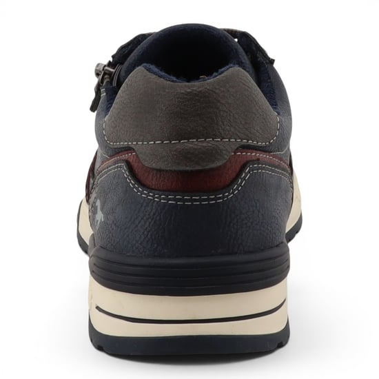 Mustang heren Navy nep leren sneaker sneakers schoenen - M0281006 - Image 6