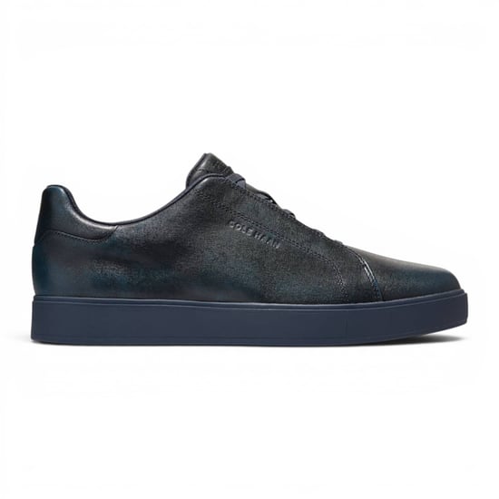 Cole Haan herrarnas GrandPro Luxe Mile Trainer Blå lädersneakers - C44436 - Image 1