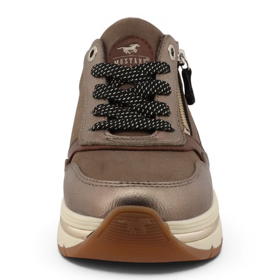 Mustang Dames Bruine Veterschoenen Platformsneakers - M0332001 - Image 5