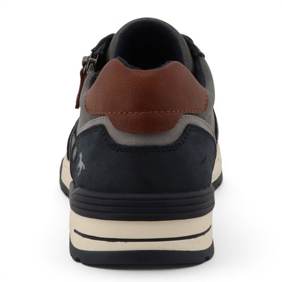 Mustang Grey Faux Leather Sneaker Sneakers Schoenen voor mannen - M0281006 - Image 6