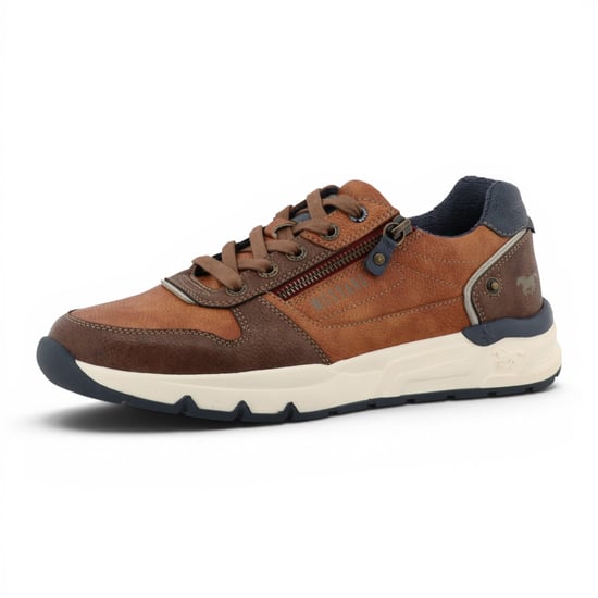 Mustang herrarnas beige konstlädersneakers – M0051003 - Image 4