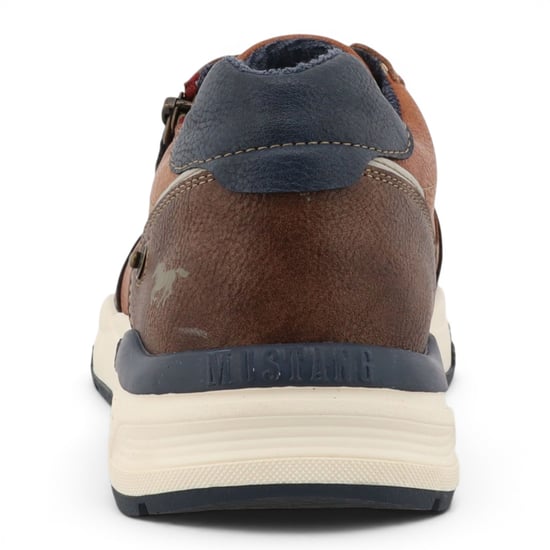 Mustang herrarnas beige konstlädersneakers – M0051003 - Image 6
