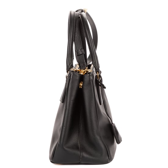 Small Double Zip Galleria Tote Small Shoulder Bag - Image 4