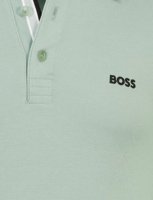 Poloshirt Boss Green paddy 3 knoops groen pique - Image 3