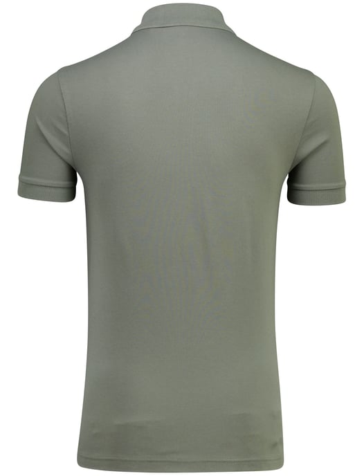 Poloshirt Boss Orange groen rits normale fit pique - Image 2