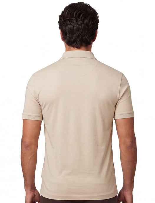 Boss Black Palosh polo beige effen korte mouw - Image 2