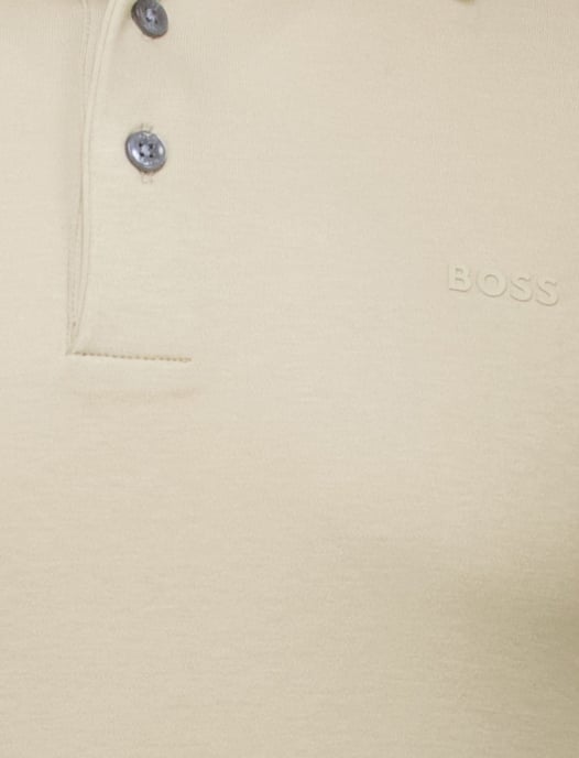 Boss Black Palosh polo beige effen korte mouw - Image 3