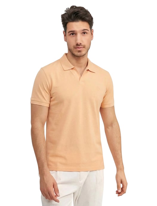 Polo korte mouw Blue Industry oranje regular fit - Image 1