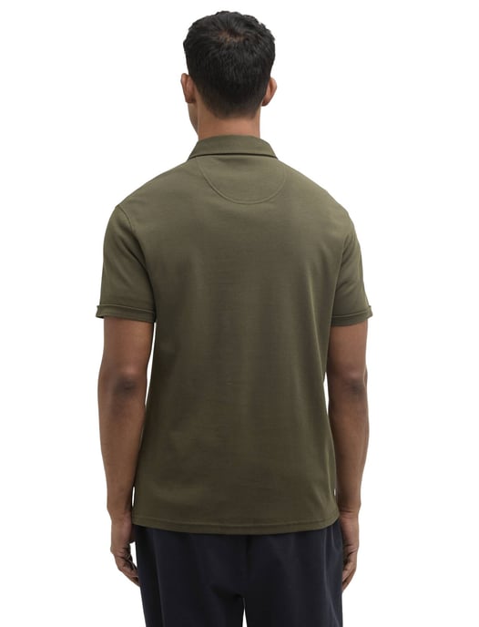 Polo Barbour donkergroen korte mouw 3 knoops borstzak - Image 2