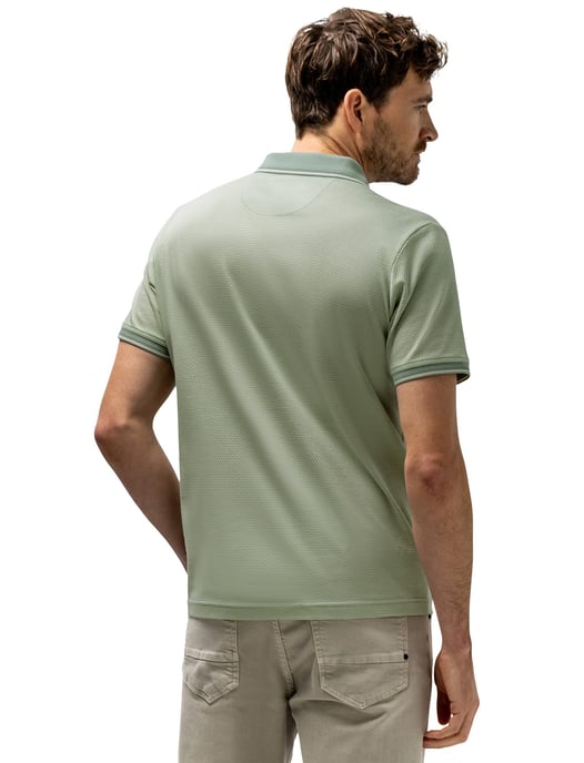 State of Art poloshirt groen gestreept 3 knoops - Image 2