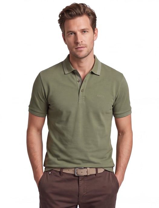 Polo Boss Green Paddy regular fit logo groen - Image 1