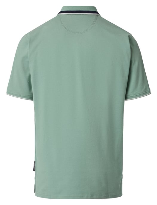 groene polo met zwarte omlijning Casa Moda korte mouw - Image 2