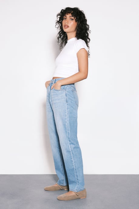 Basics High Waist Mom Jean - Image 3
