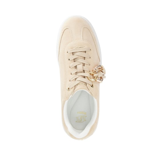 Dune Ladies Elenas - Charm Detail Suede Lace-Up Trainers - Image 3