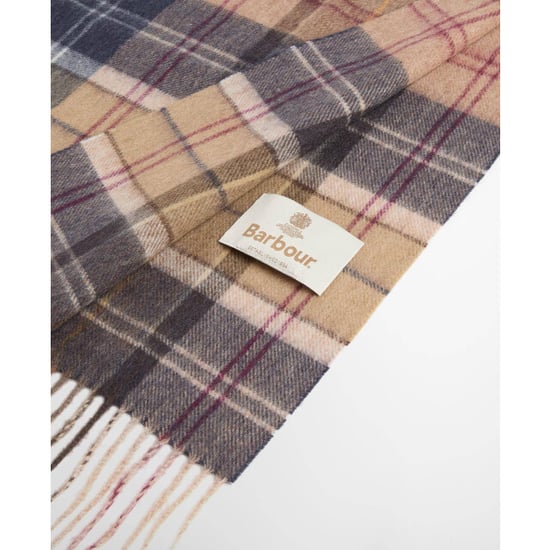 Barbour serena tartan scarf lsc0477 tn39 birchwood/muted tartan - Image 4